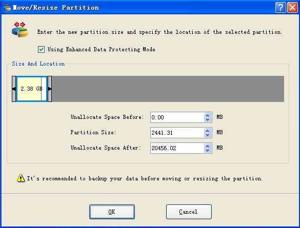 Partition resizer for windows server