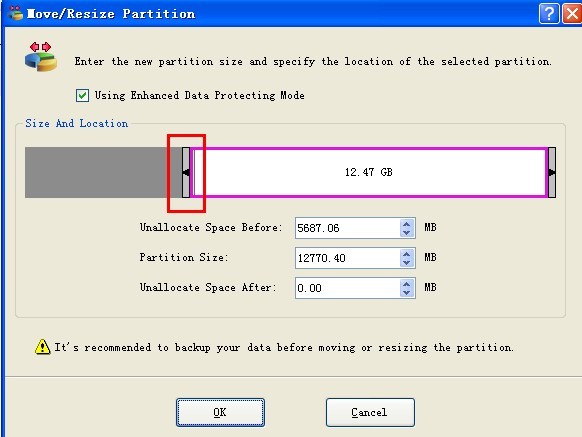 Windows server resize boot partition