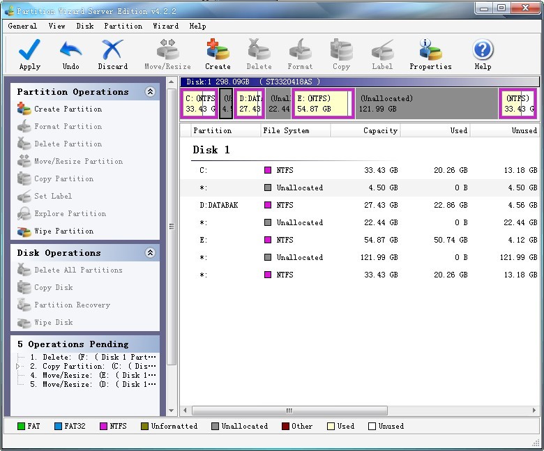 Windows server resize