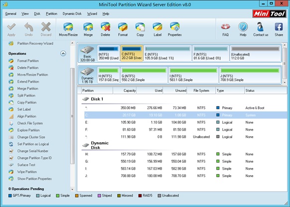 Resize Windows Server 2012 system partition