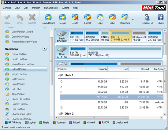 windows-2003-extend-partition-software-main-interface